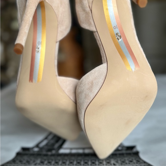 Sexy high heels suede tan Stiletto Heels pointy toe stilettos
